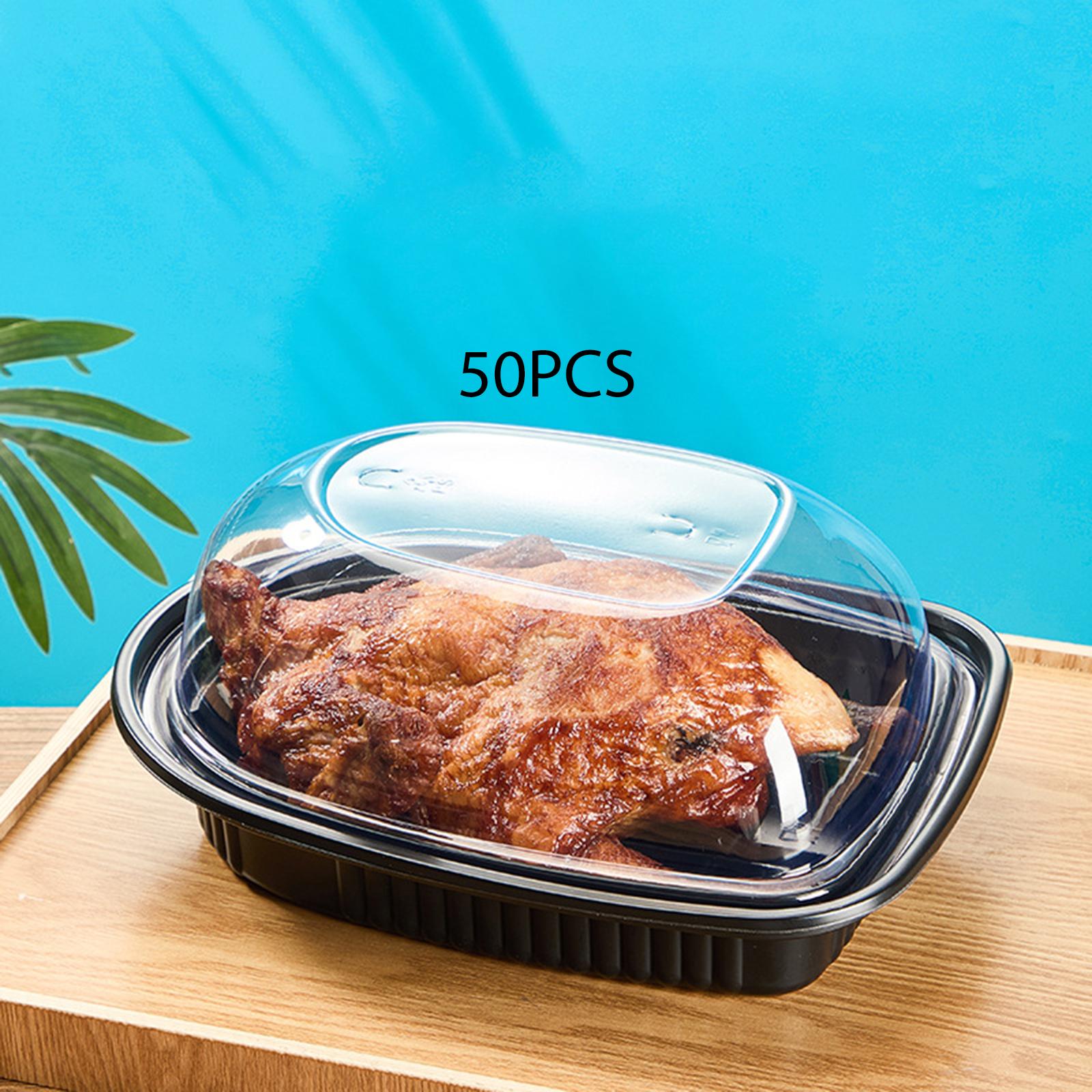 Meal Prep With Chicken - Caixas Descartáveis para Frango Assado Rotisserie,