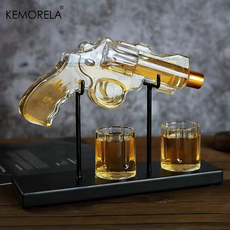 Glass Container Set - Kemorela revólver decantador de vidro conjunto