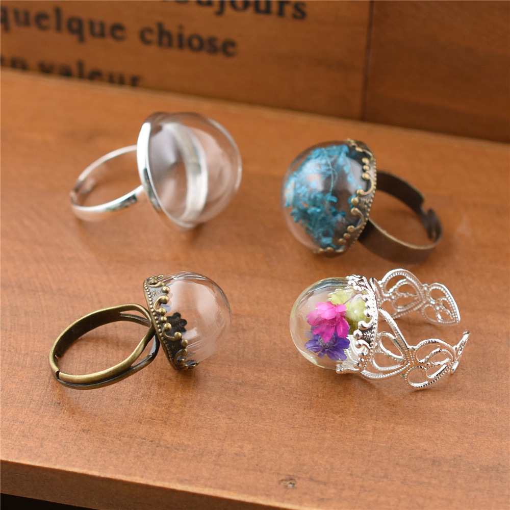 Glass Container Set - Conjunto de 5 Peças de Cúpulas