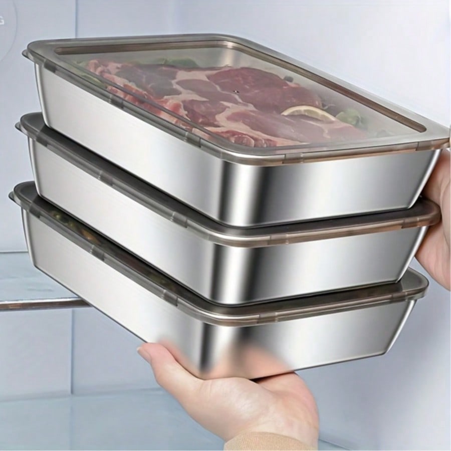 Conjunto de 6 Peças (3 Caixas  - Meal Prep Food avaliação e preço
