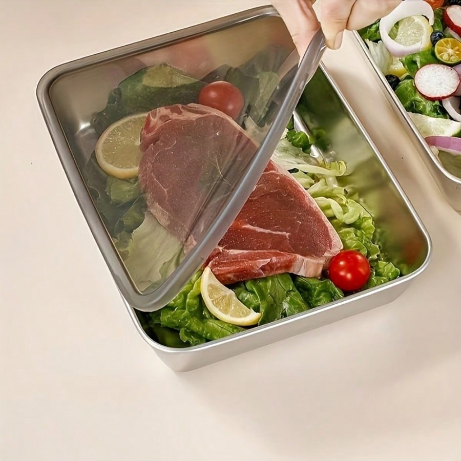 Conjunto de 6 Peças (3 Caixas  - Meal Prep Food avaliação e preço