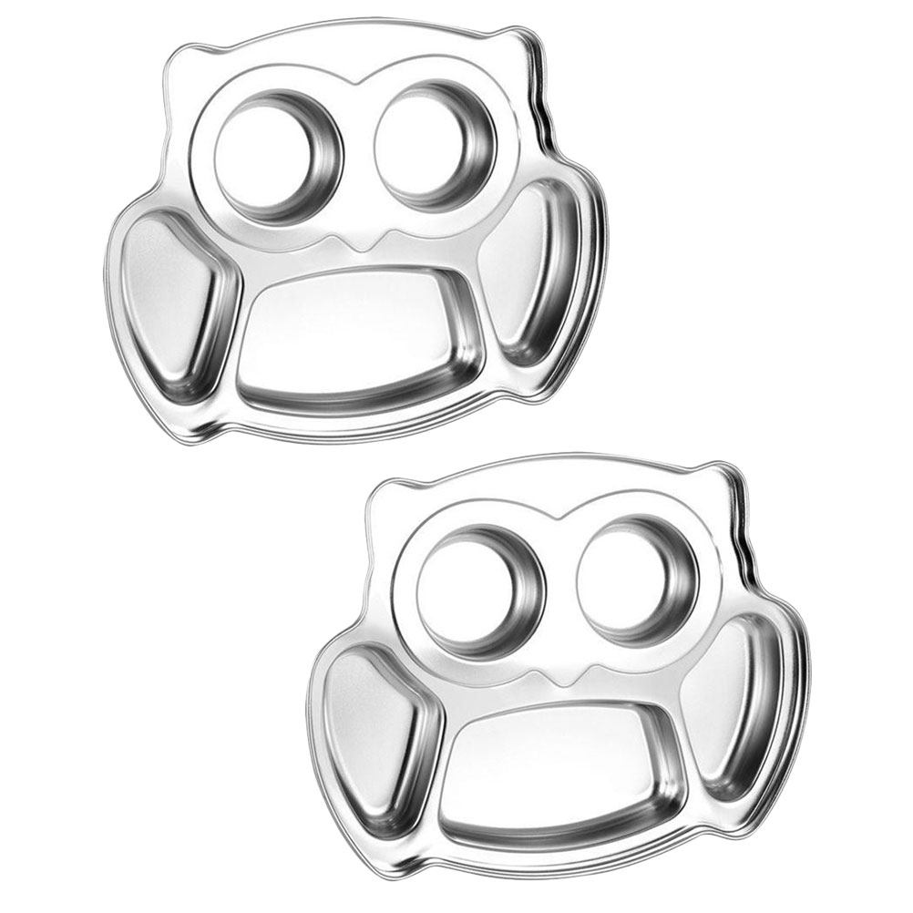 2 Pratos Divididos em Aço Inox - Meal Prep Food avaliação e preço