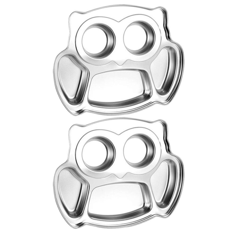 2 Pratos Divididos em Aço Inox - Meal Prep Food avaliação e preço