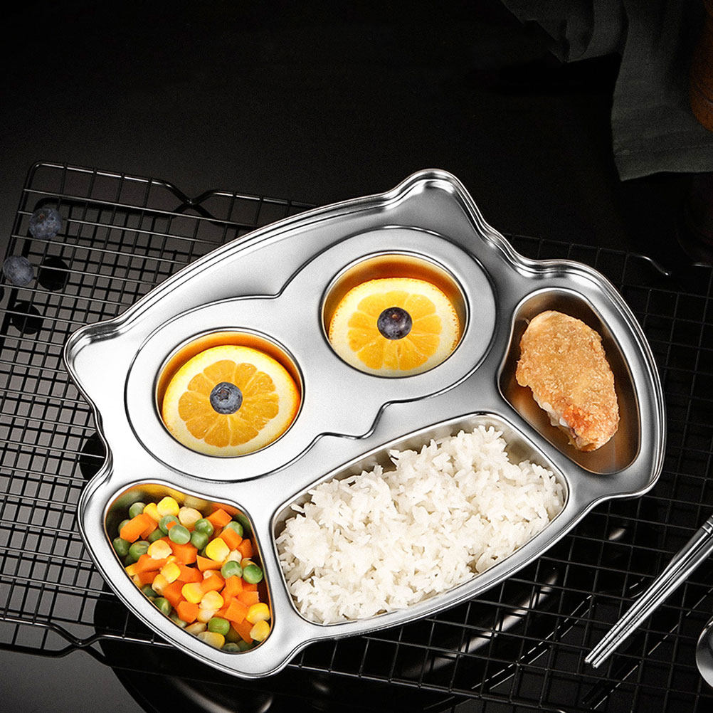 2 Pratos Divididos em Aço Inox - Meal Prep Food avaliação e preço