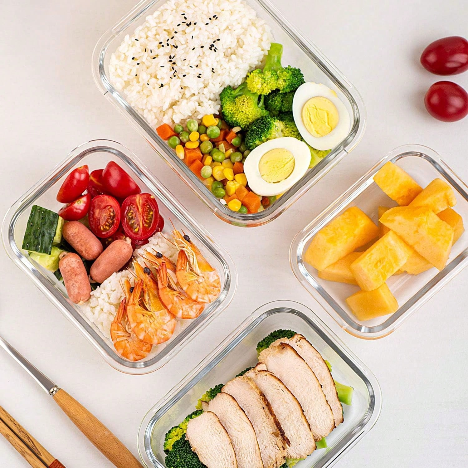 Conjunto de 10 Recipientes de  - Meal Prep Food avaliação e preço