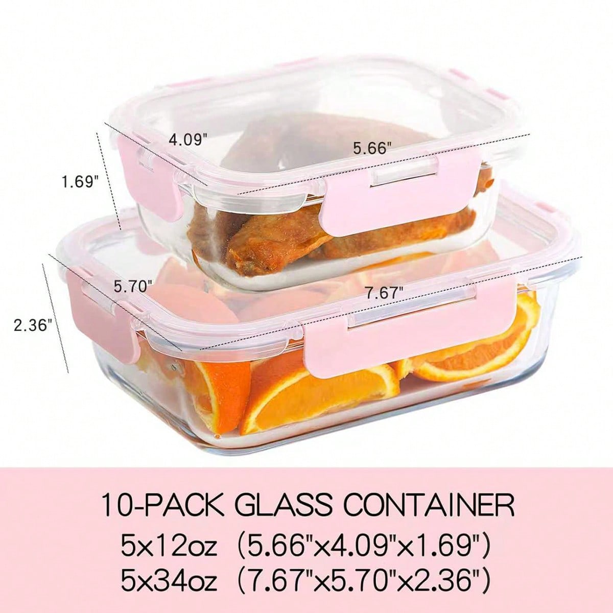Conjunto de 10 Recipientes de  - Meal Prep Food avaliação e preço