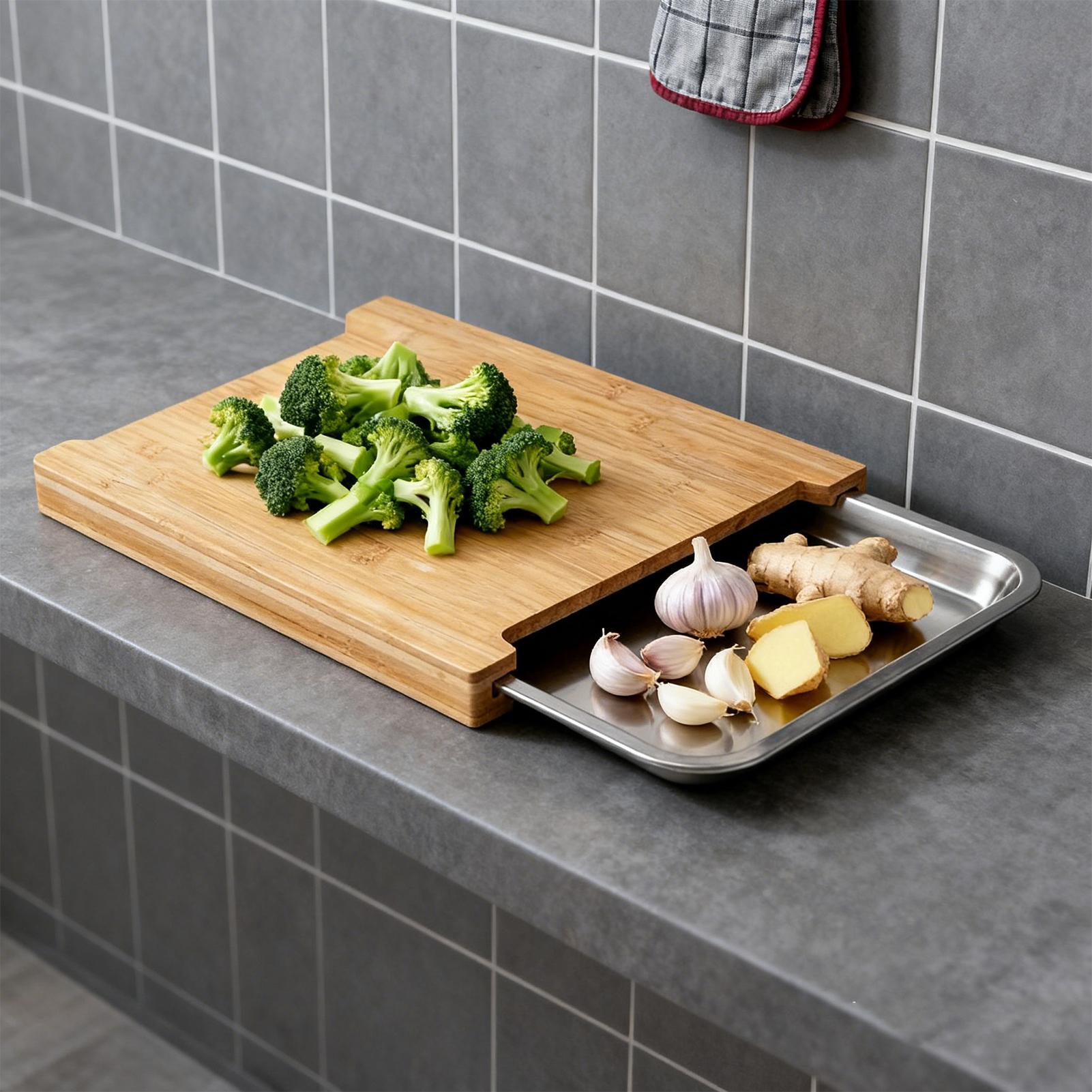 Tábua de Corte de Madeira Anti - Meal Prep Food avaliação e preço