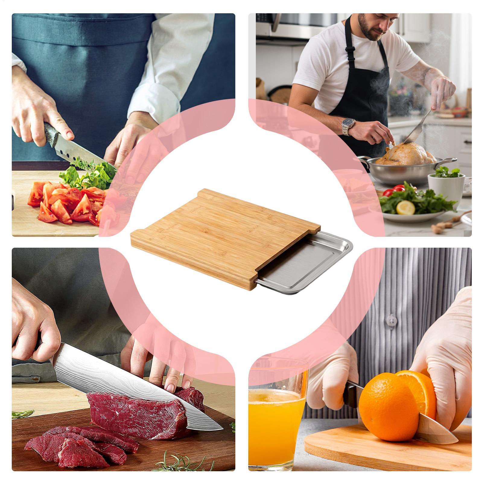 Tábua de Corte de Madeira Anti - Meal Prep Food avaliação e preço