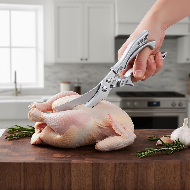 Tesoura de Cozinha de Aço Inox - Meal Prep With Chicken avaliação e preço
