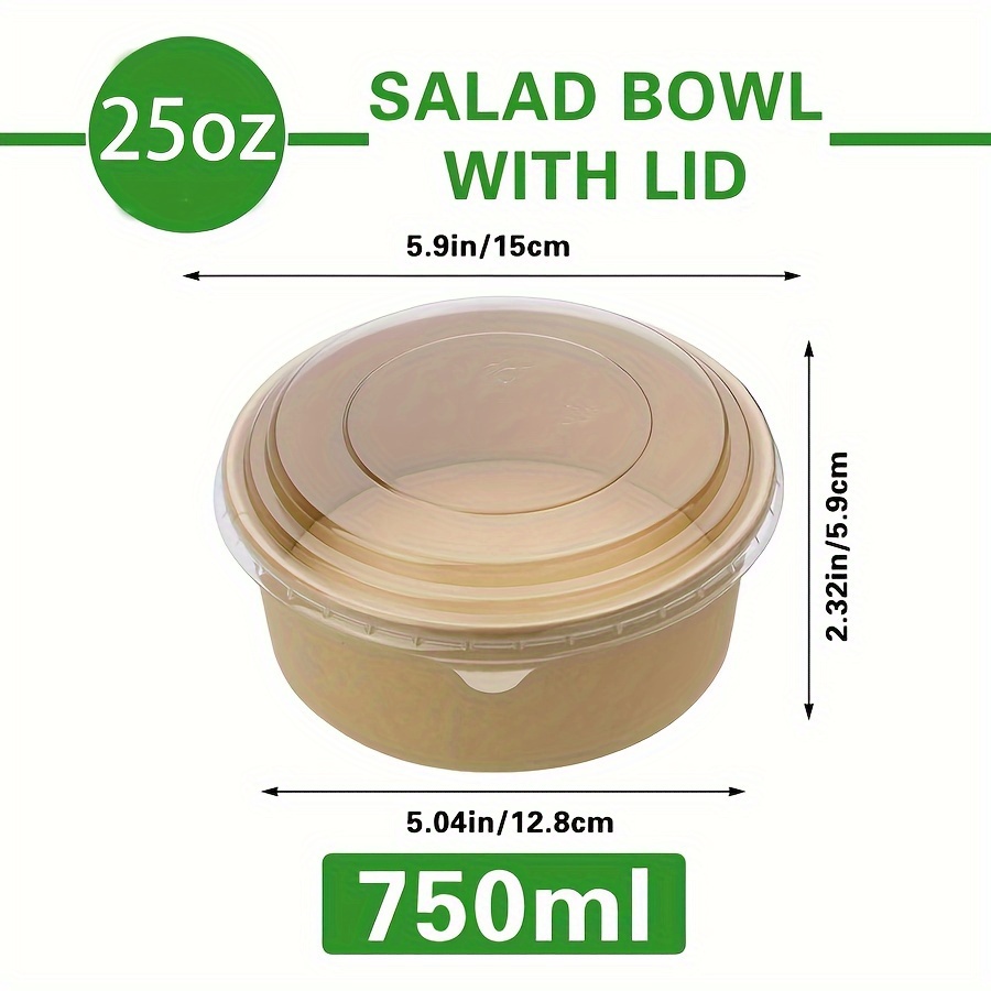 25oz/750ml 25/50 pacotes tigel - Meal Prep Food avaliação e preço